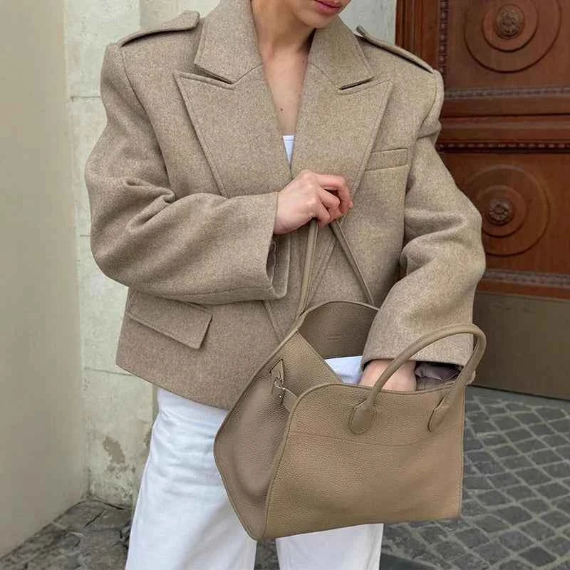 Loose Short Blend fiber Coat For Women