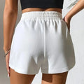 Loose Wide Leg Casual Sport Shorts Women’s - 5XL / WHITE