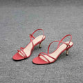 Low Sandals Woman Leather Suit