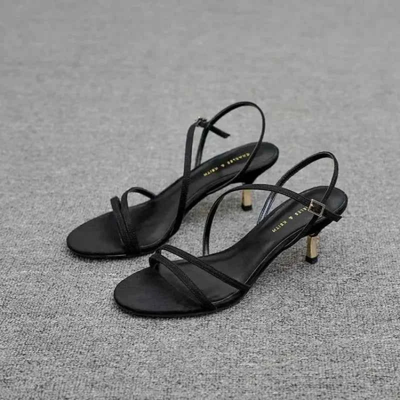 Low Sandals Woman Leather Suit