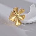 Lucky Parthenocissus Grass Open Ring Special-interest Design - Gold - electronic accessories