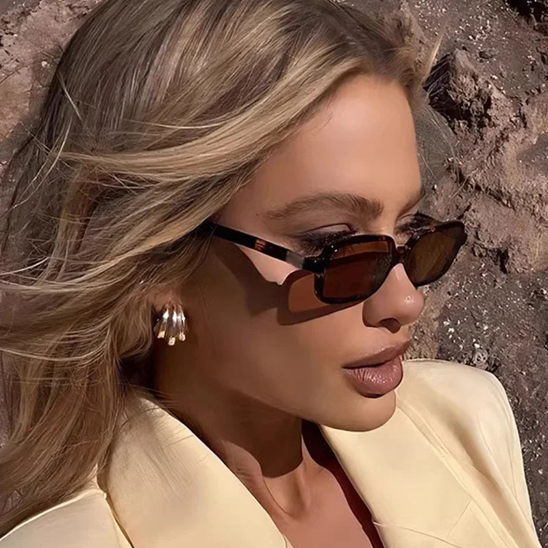 Luxurious Rectangle Sunglasses Women