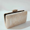 Marble Nude Handmade Textured Acrylic Evening Bag