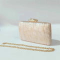 Marble Nude Handmade Textured Acrylic Evening Bag