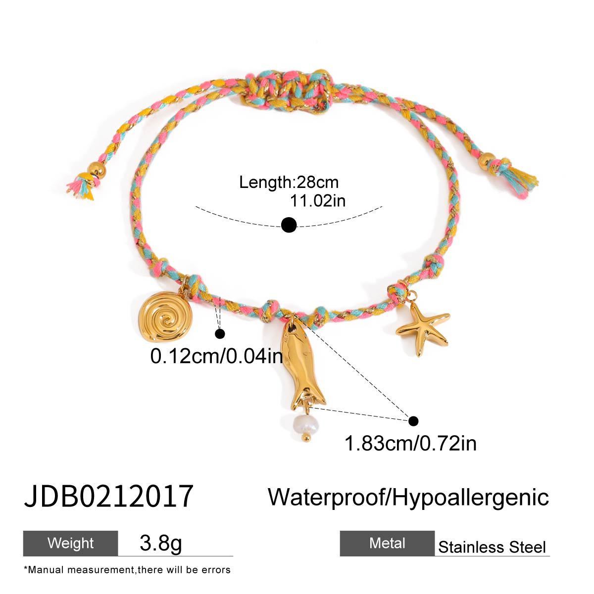 Marine Woven Diy Bracelet Stainless Steel - JDB0212017 - electronic accessories