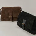 Matte Leather Large Capacity Handbag - coffee / 30x 9x21cm