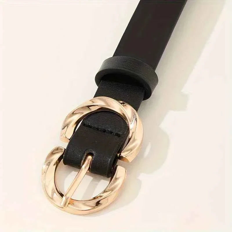 Metal Buckle PU Belt Classic Fashion Belt