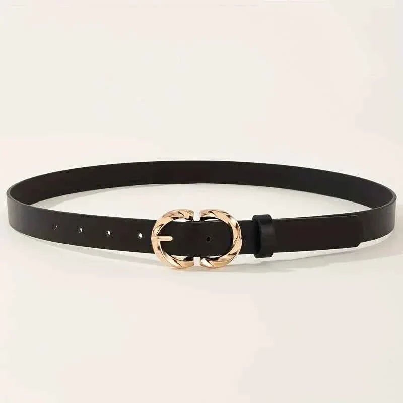 Metal Buckle PU Belt Classic Fashion Belt