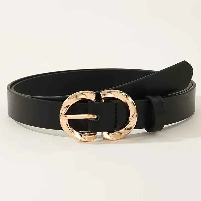 Metal Buckle PU Belt Classic Fashion Belt