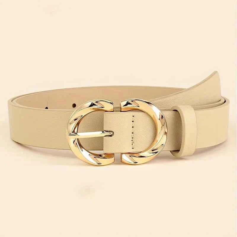 Metal Buckle PU Belt Classic Fashion Belt