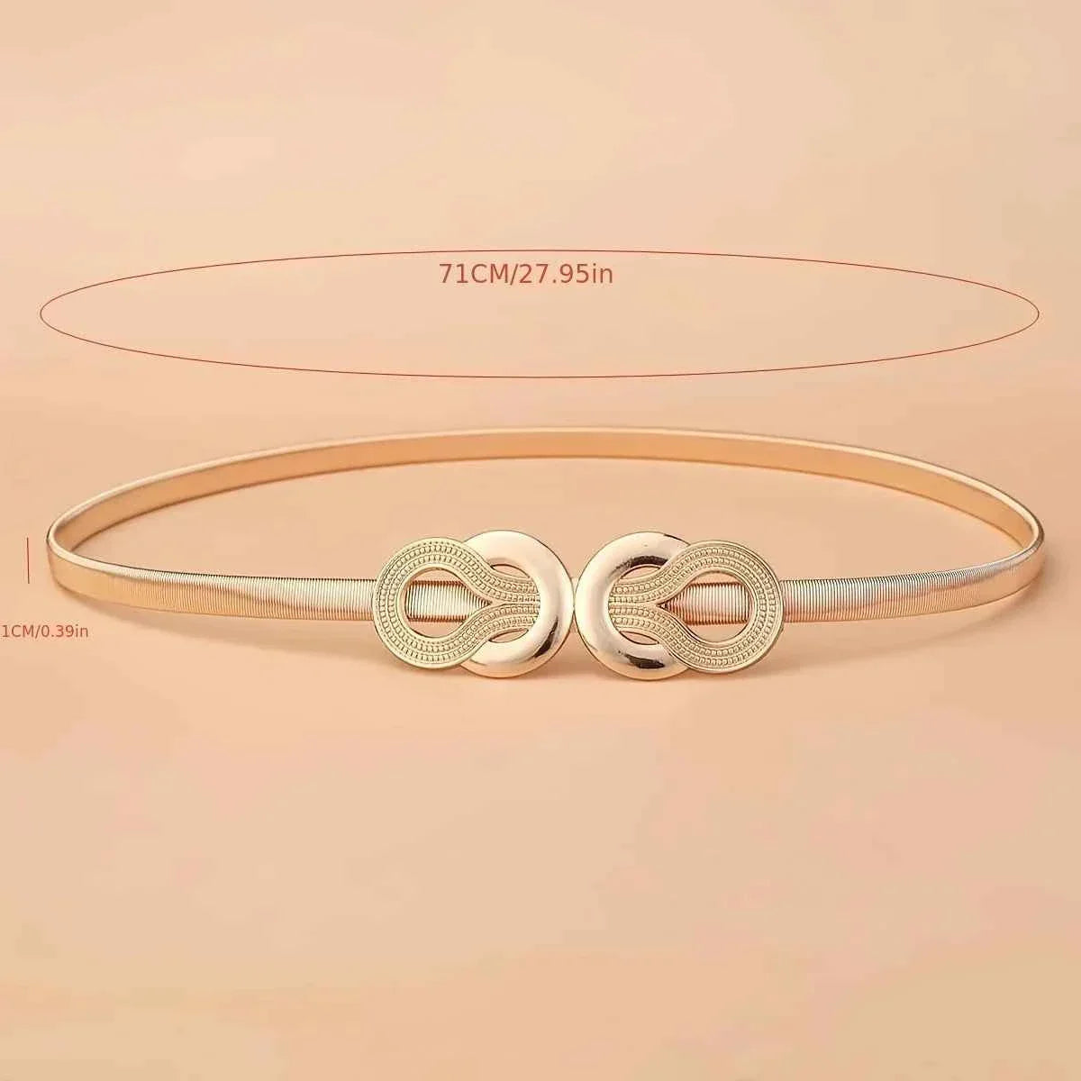 Metal Elastic Belt Women's