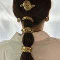 Metal Irregular Double-layer Hair Bands Ropes for Women