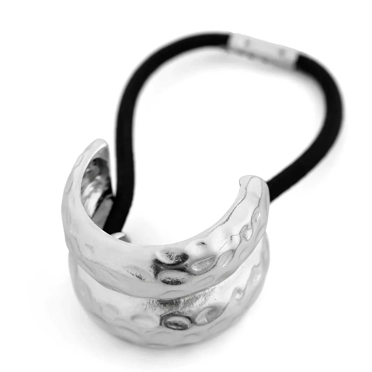 Metal Irregular Double-layer Hair Bands Ropes for Women - D Silver