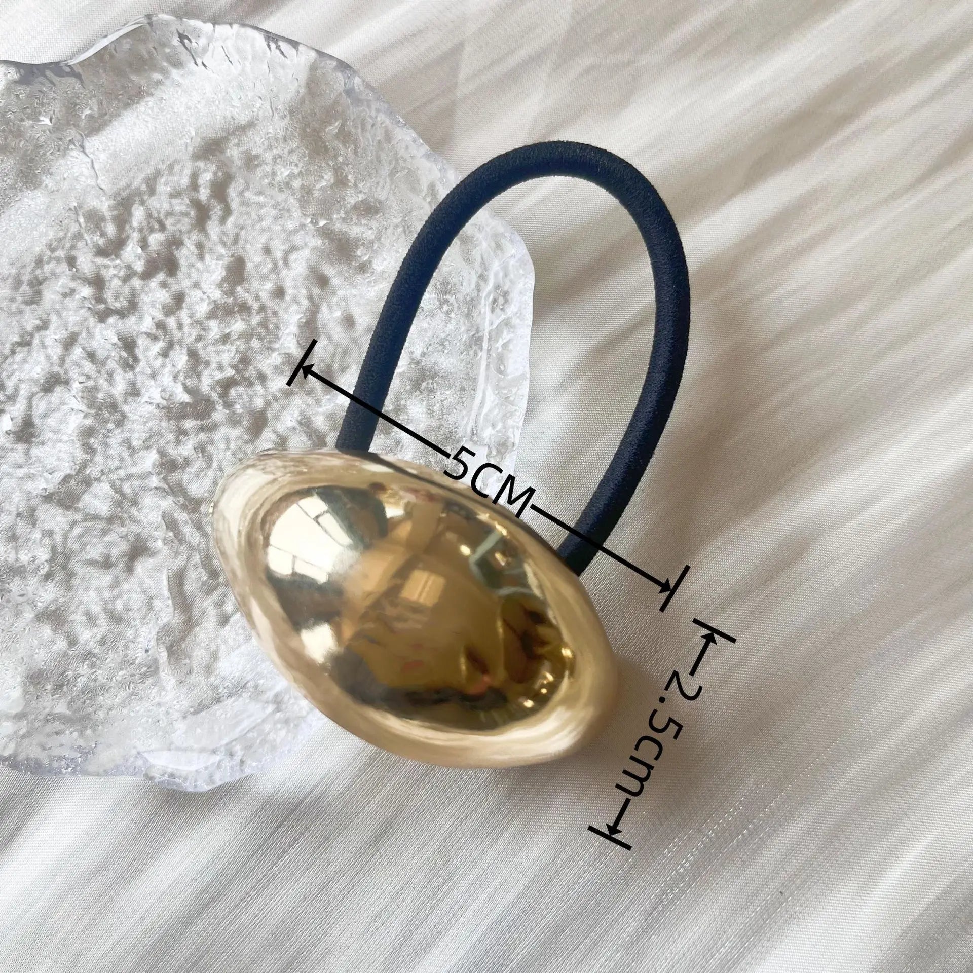 Metal Irregular Double-layer Hair Bands Ropes for Women - J 4