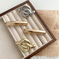 Metal Irregular Golden Rubber Bands Elastic Hair Scrunchies