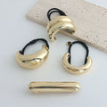 Metal Irregular Golden Rubber Bands Elastic Hair Scrunchies