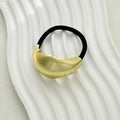 Metal Irregular Golden Rubber Bands Elastic Hair Scrunchies - Gold3
