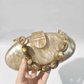 Mini Marble Bag Champagne Evening Clutch Bag