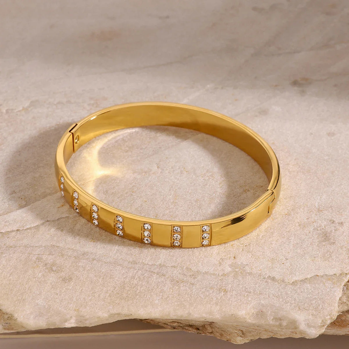 Minimalist Zircon Bracelet Star Buckle Stackable