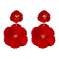 Mori Girl Flower Earrings Retro Long - electronic accessories
