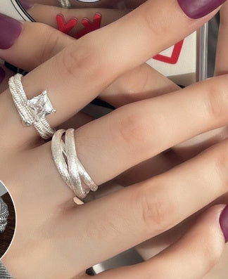 Multi-layer Line Open Ring - 6720 and6721color - electronic accessories