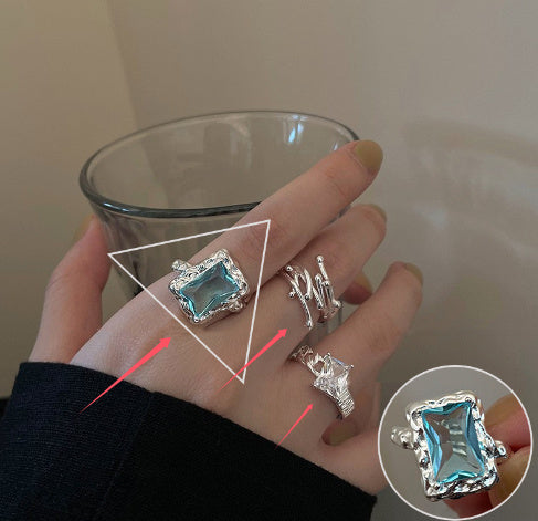 Multi-layer Line Open Ring - JZ9597 JZ96531andJZ9651 - electronic accessories