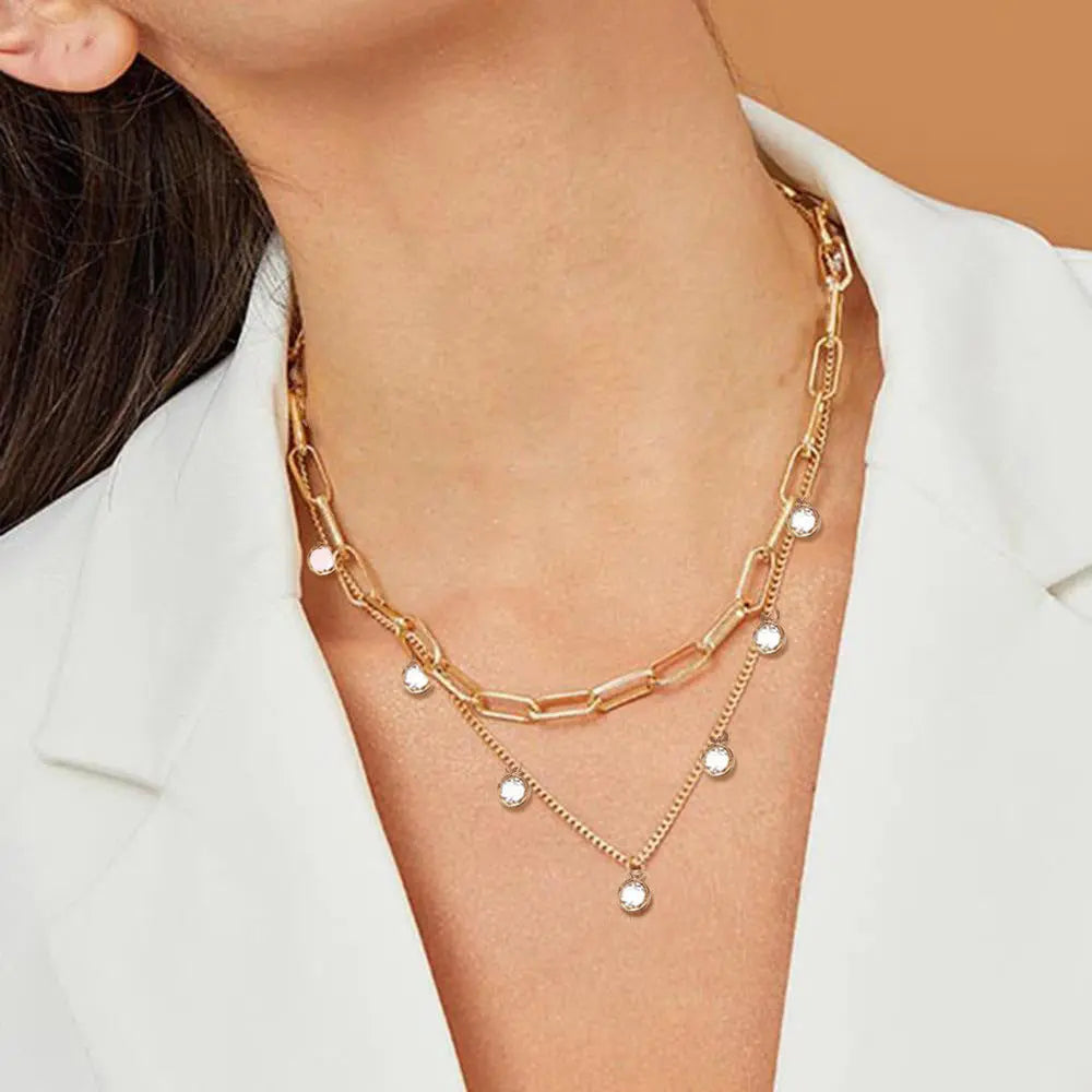 Multilayer Trend Elegant Jewelry Long Snake Chain Crystal - X091 3 - electronic accessories