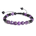 Natural Crystal Diamond Rhombus Bead Woven Bracelet - electronic accessories