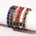 Natural Crystal Diamond Rhombus Bead Woven Bracelet - electronic accessories