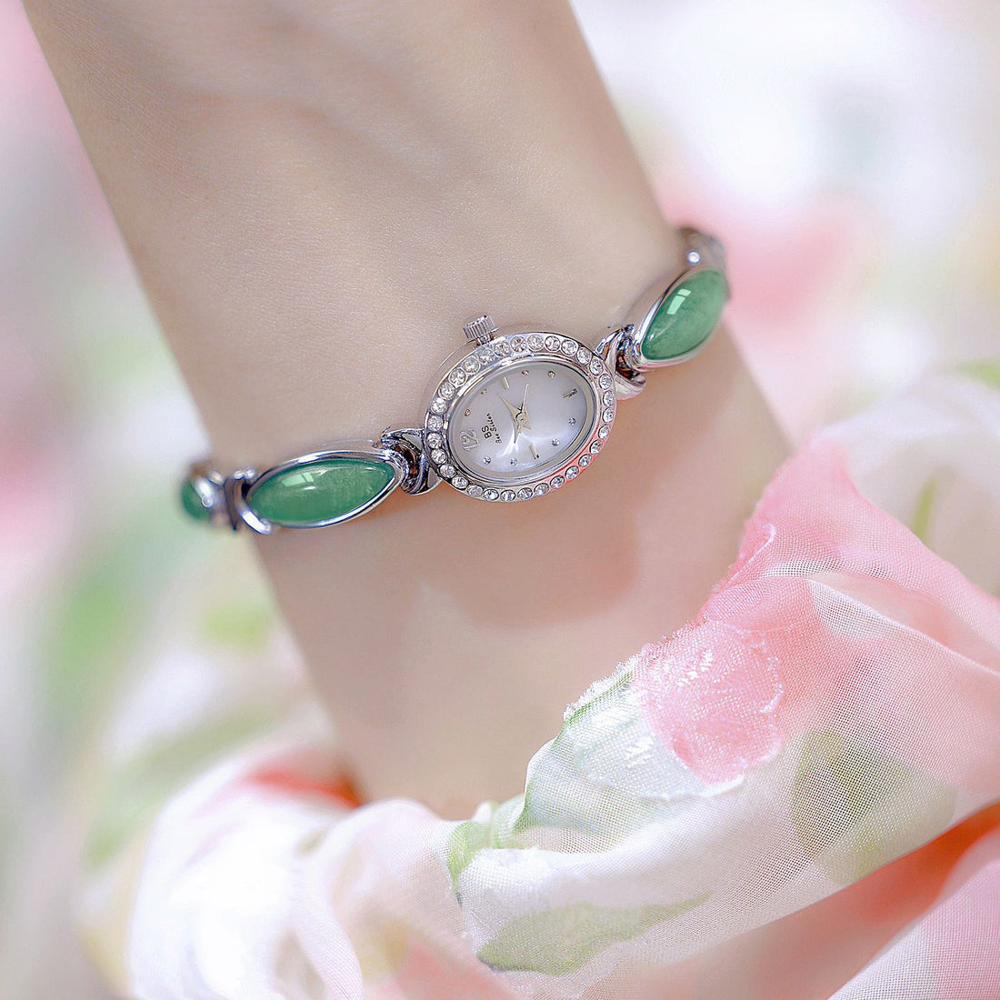 Natural Dongling Stone Hetian Jade Live Premium Chain Watch - electronic accessories