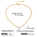 Natural Freshwater Pearl Pendant Stainless Steel Necklace - JDNW2409017