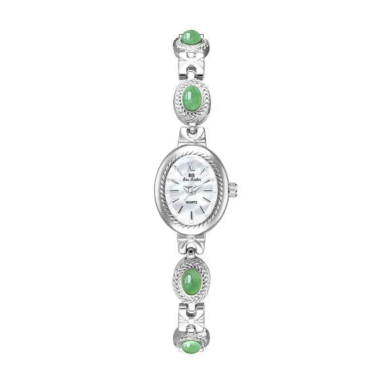 Natural Tigereye Maillard Advanced Chain Watch - Jade Classic Silver - electronic accessories