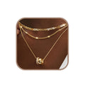 Necklace Zircon-laid Suit Women - Golden 3 Pairspack / 14k - electronic accessories