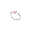 Niche High Sense Opal Love Heart-shaped Ring - electronic accessories