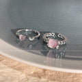 Niche High Sense Opal Love Heart-shaped Ring - electronic accessories