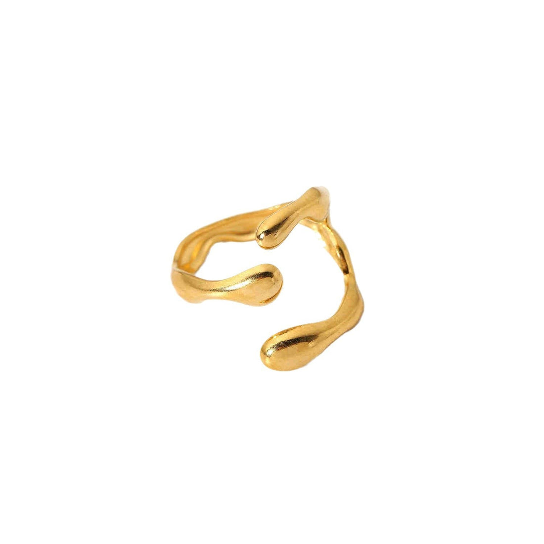 Niche Irregular Crescent Exquisite Titanium Steel Ring For Women - electronic accessories