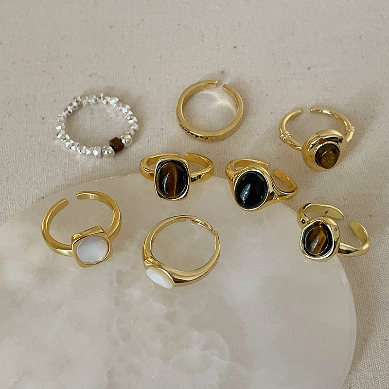 Niche Tigereye Fritillary Ring For Women - electronic accessories