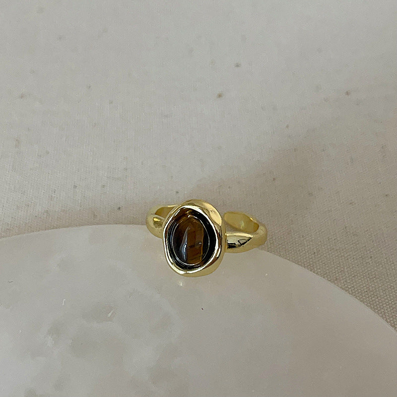 Niche Tigereye Fritillary Ring For Women - Style 8 - electronic accessories