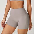 Nude Feel Yoga Shorts For Women High-waist Quick-drying Tight - Other