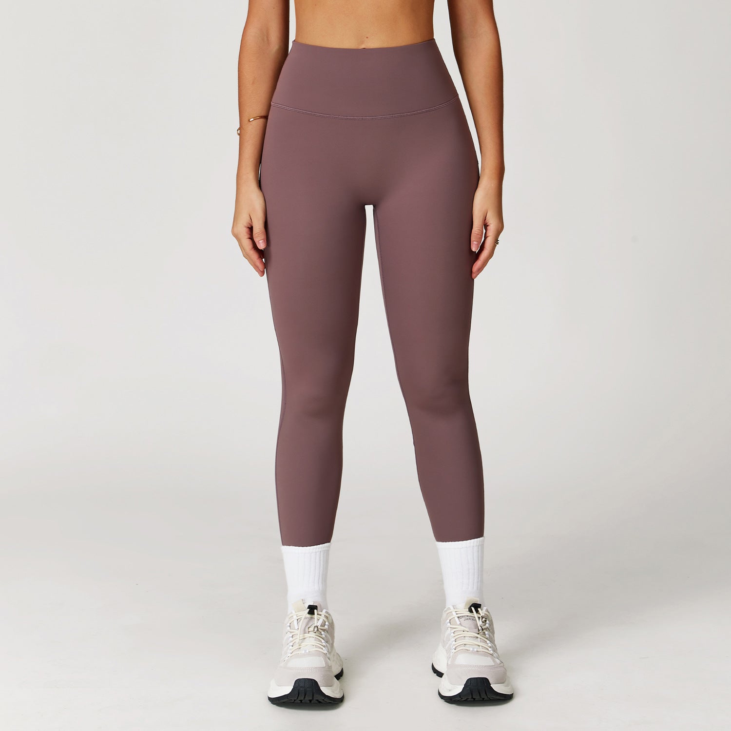 Nude Feel Yoga Trousers High Waist Hip Lift Slim Skinny Pants Women - Yunhui Purple / L - Other