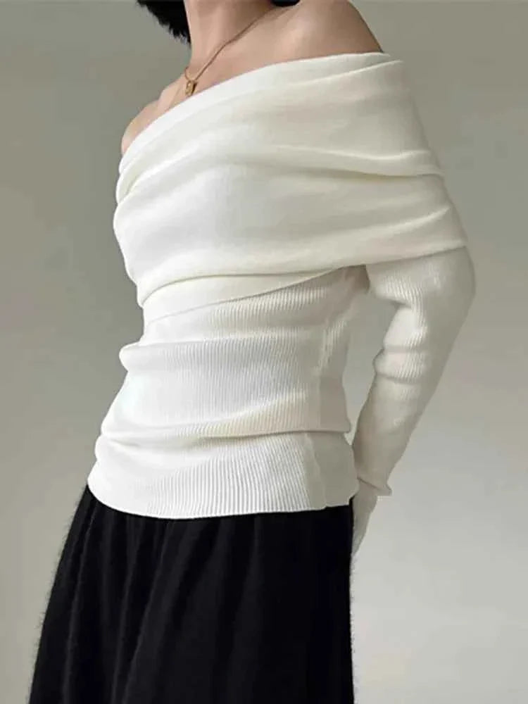 Off Shoulder Women Sweater