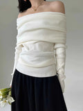 Off Shoulder Women Sweater