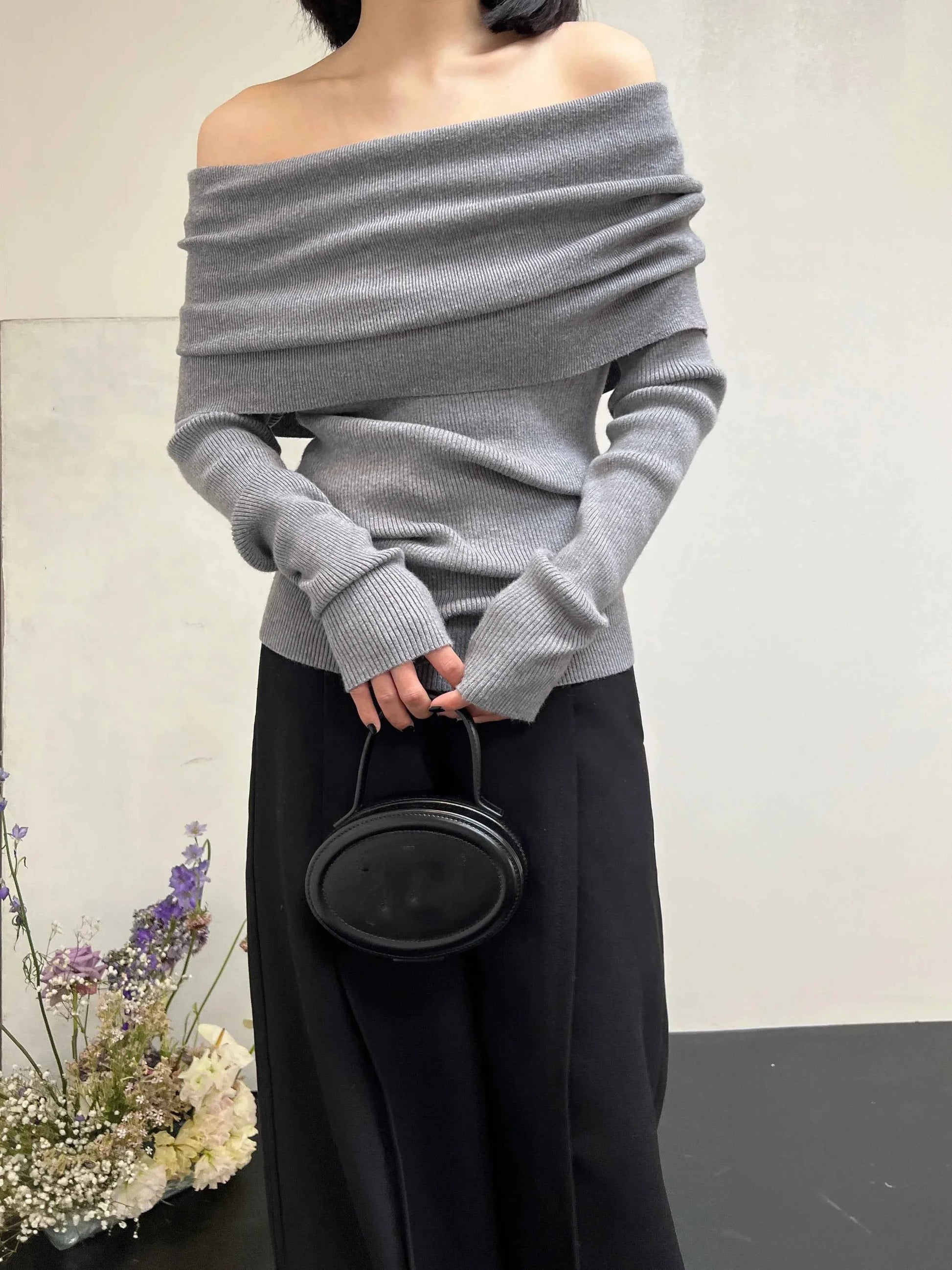 Off Shoulder Women Sweater