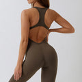 One-Piece Seamless Yoga Suit Dance Belly Tightening Fitness Workout Set