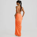 One-shoulder Strapless Tether Ruched Dress