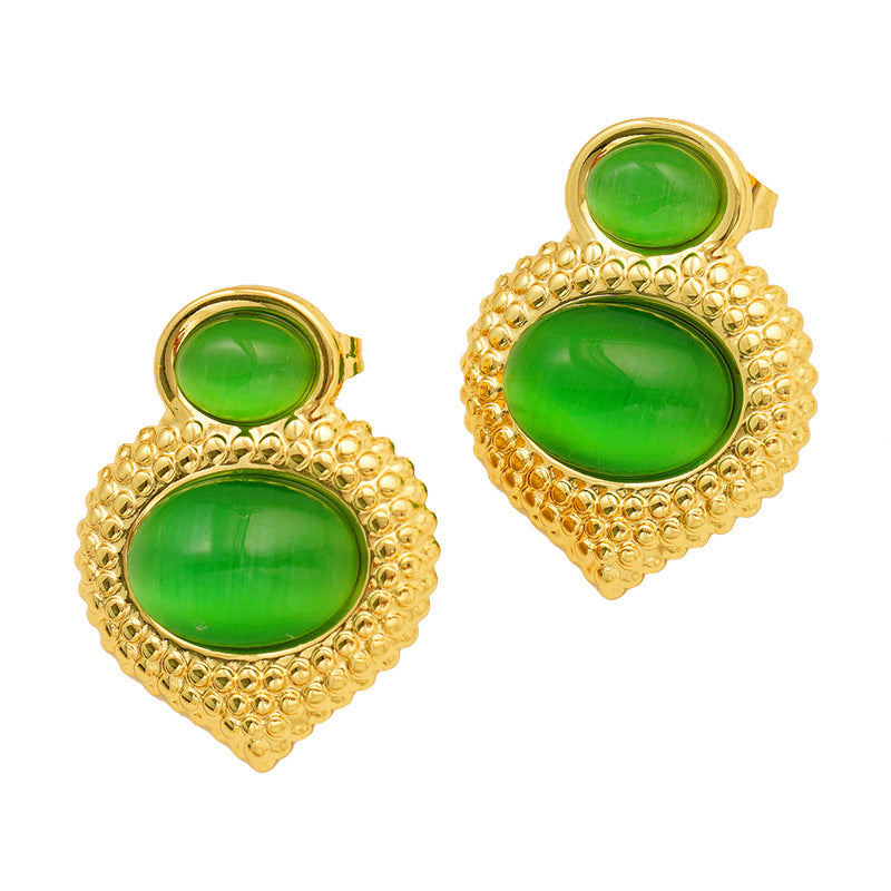 Opal Stainless Steel Studs Women’s - electronic accessories