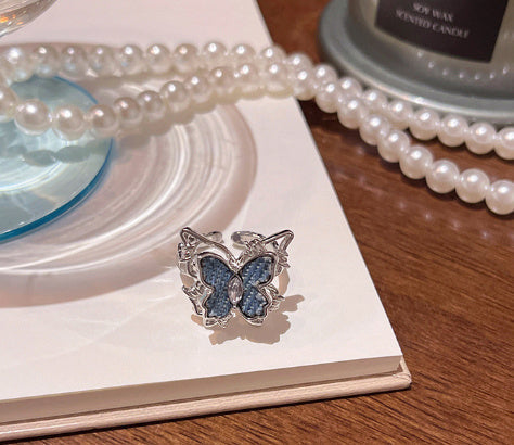 Opening Adjustable Index Finger Ring - J966 Silver - electronic accessories