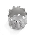 Ornament Hip Hop Style Irregular Glossy Twisted Ring - electronic accessories