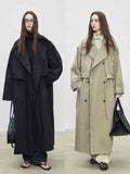 Oversized Long Trench Coat for Women