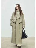 Oversized Long Trench Coat for Women